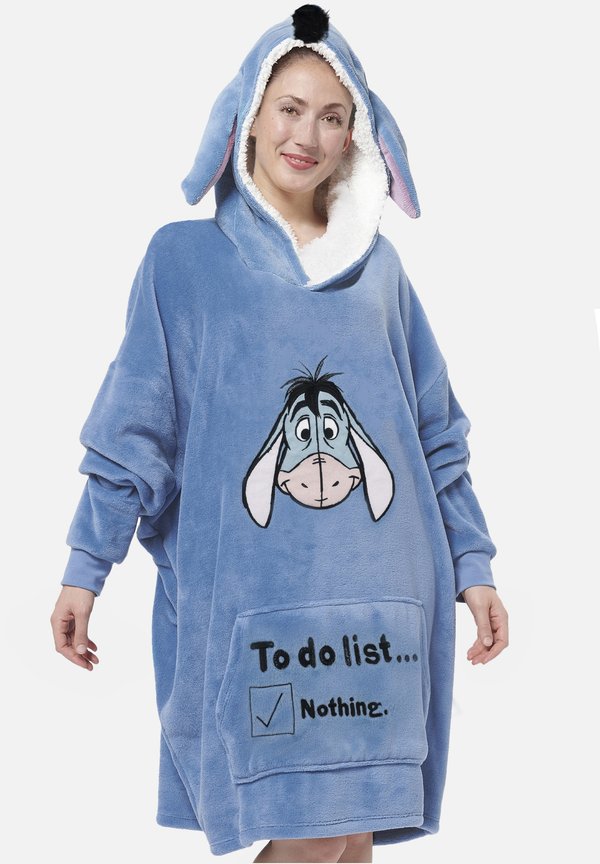 HOODIE MIT OHREN KUSCHEL - Fleecepullover - blau