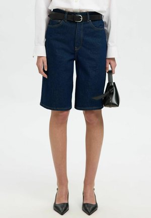BERMUDA - Shorts vaqueros - dark blue denim