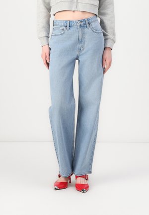 Abercrombie & Fitch Curve Love High Rise 90s Relaxed Jean - Wide leg - med/light
