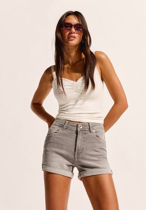 ROLL-UP - Jeansshort - grey