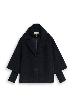 TOM TAILOR, COSY CAPE JACKET - Fleecejacke - sky captain blue