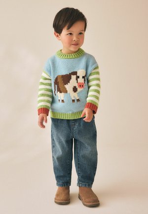 Next, CHARACTER KNITTED CREW NECK JUMPER - Jumper - multi bright cow