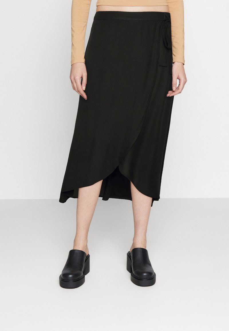 Pieces PCTALA WRAP SKIRT Wrap skirt black Zalando.ie