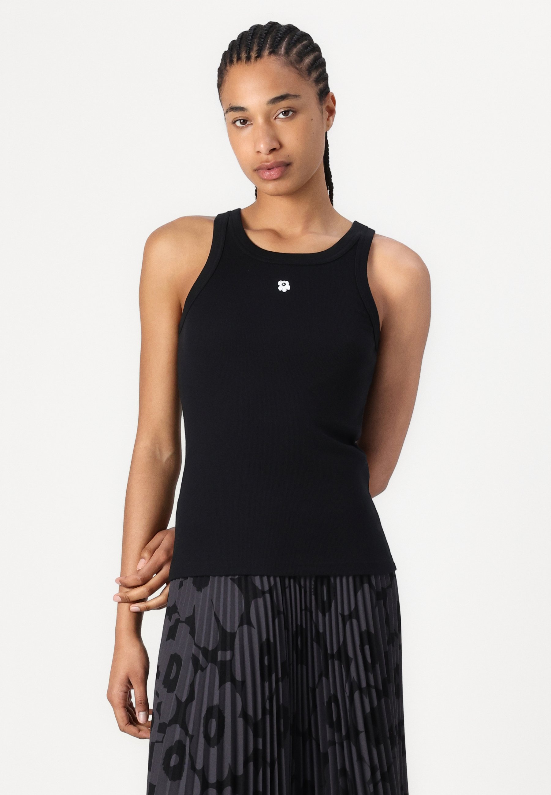 Marimekko KEDOL UNIKKO TANK - Toppi - black/white/musta - Zalando.fi