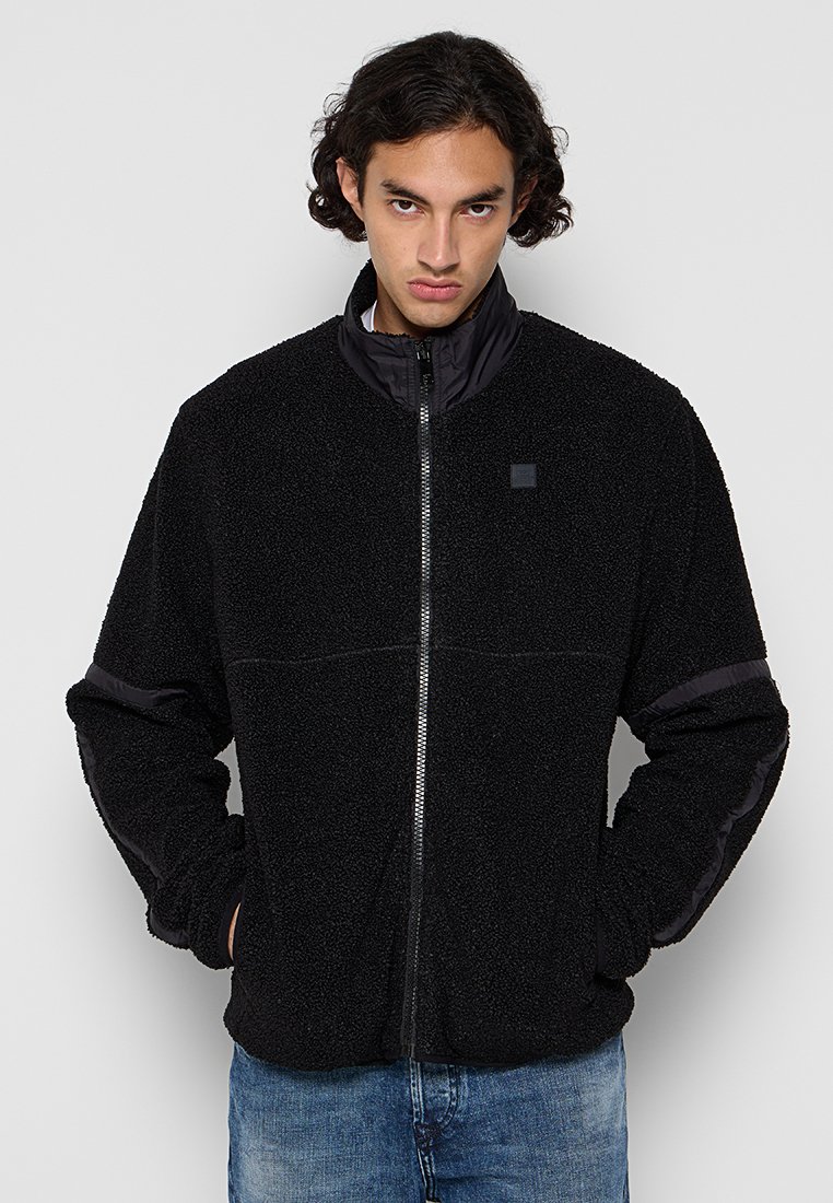 Diesel Fleecejas zwart