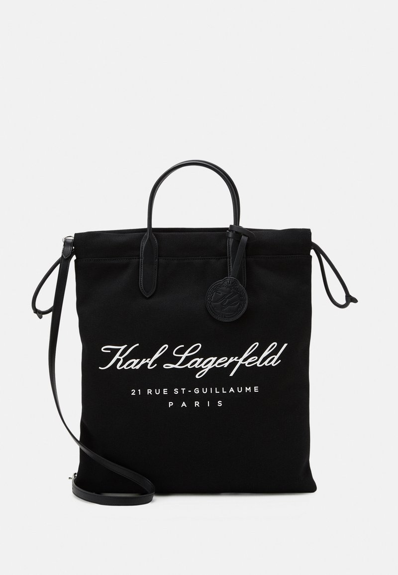 KARL LAGERFELD HOTEL KARL DRAWSTRING TOTE - Tote bag - black - Zalando