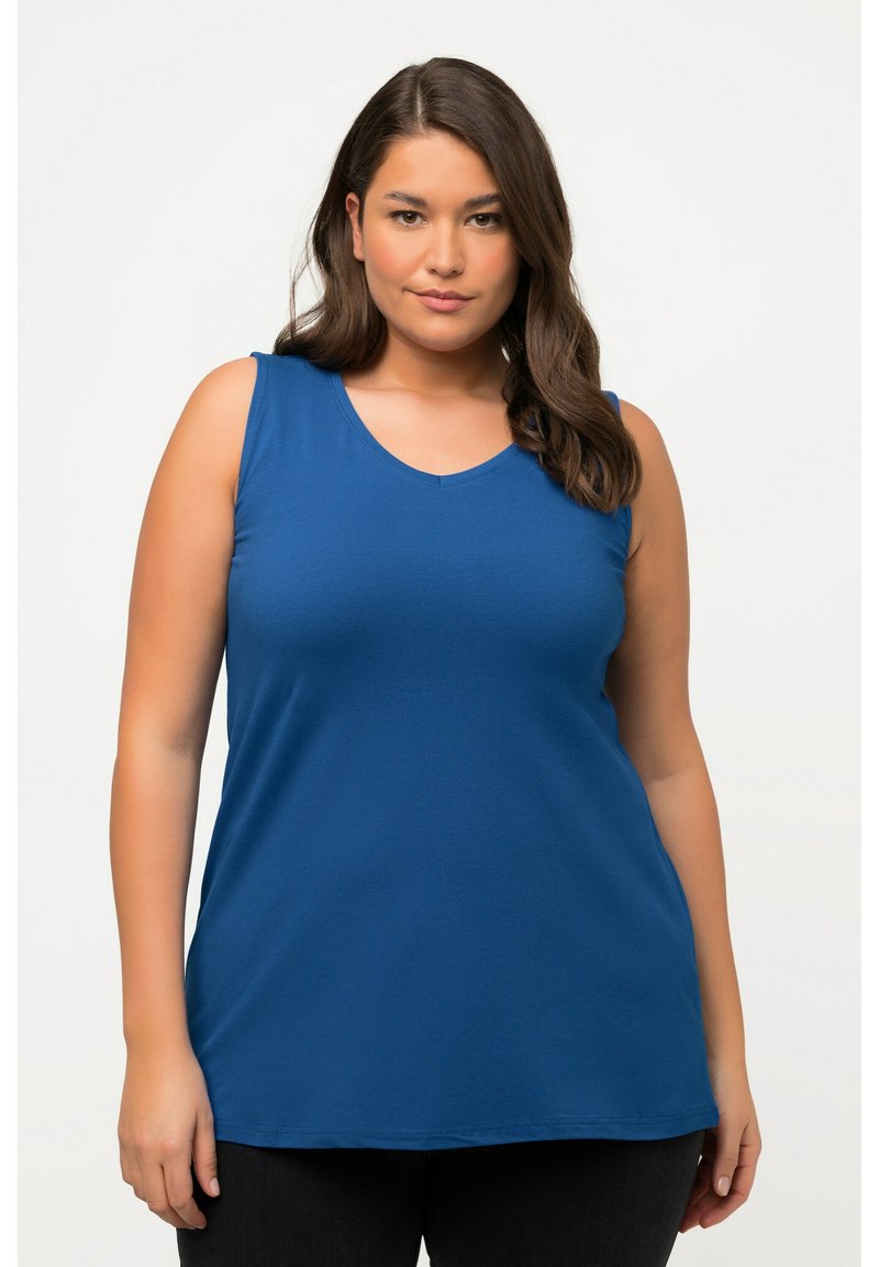 Ulla Popken ÄRMELLOS - Top - dark blue