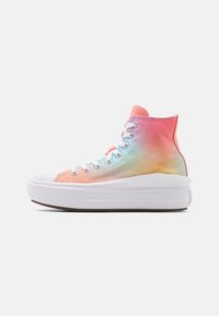 Converse CHUCK TAYLOR ALL STAR MOVE PLATFORM MAJESTIC MERMAIDS - Höga sneakers - lawn flamingo/egret/white