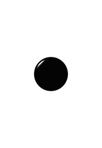 Zwarte ronde knop met een glanzende afwerking, gladde textuur en geen zichtbare patronen of accenten. Achtergrond is wit.