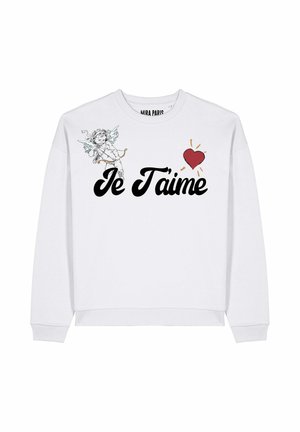 JE TAIME UNISEX - Sweatshirt - white