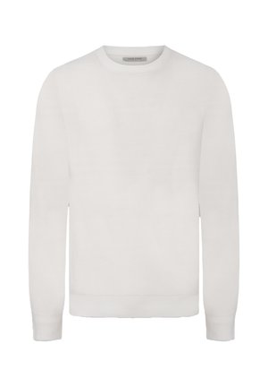 Striktrøje - cream solid