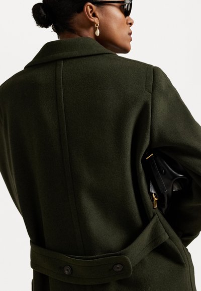 Polo Ralph Lauren WOOL MELTON LONG POLO COAT - Klasisks mētelis - loden