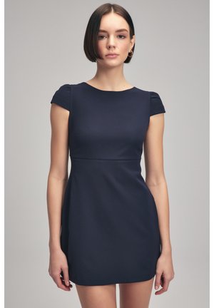 CUT-OUT DETAILED - Shift dress - navy blue