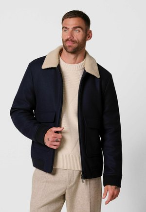 PROFUOMO, PROFUOMO BOMBER JACKET OUTERWEAR - Chaqueta de invierno - navy