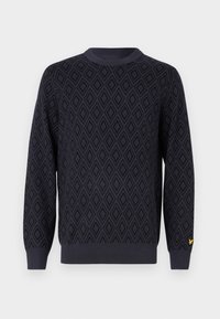 MONOGRAM INTARSIA - Trui - navy night