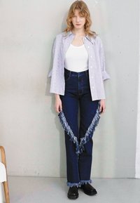 Ksenia Schnaider COWBOY PANTS - Straight leg jeans - vintage denim mixed colour