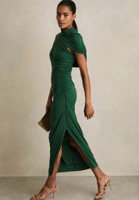 Reiss AZURE STRETCH RUCHED MIDI - Maksimekko - green
