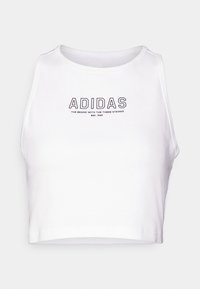 adidas Sportswear CROP - Μπλούζα - white