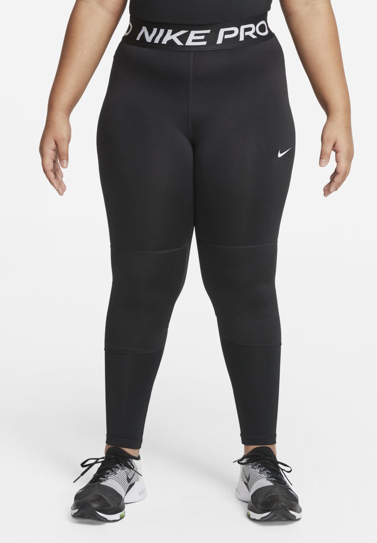 Nike Performance NIKE PRO Leggings black white/black Zalando