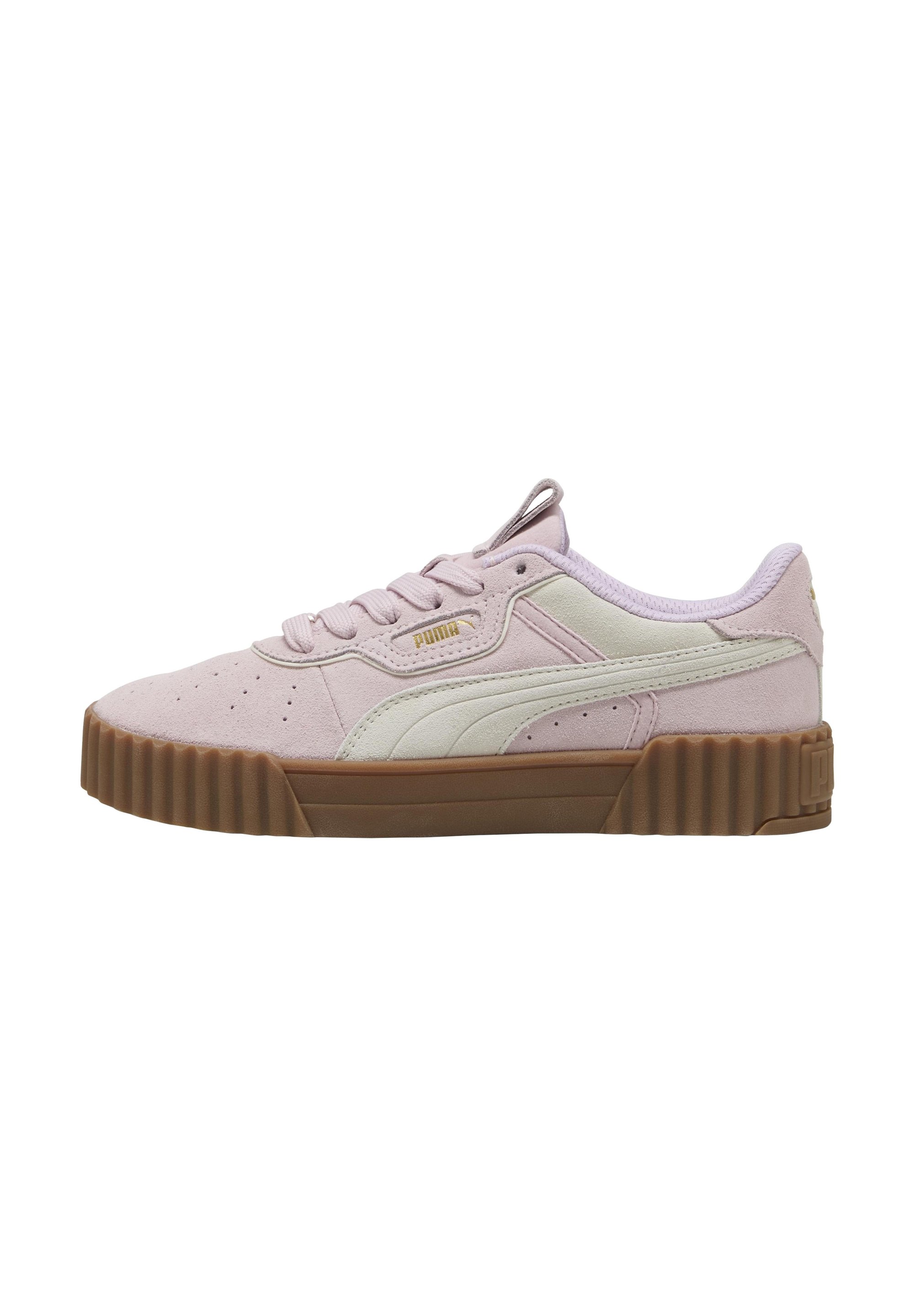 Puma BASKET CARINA LUXE Sneakers basse rose mauve warm blanc