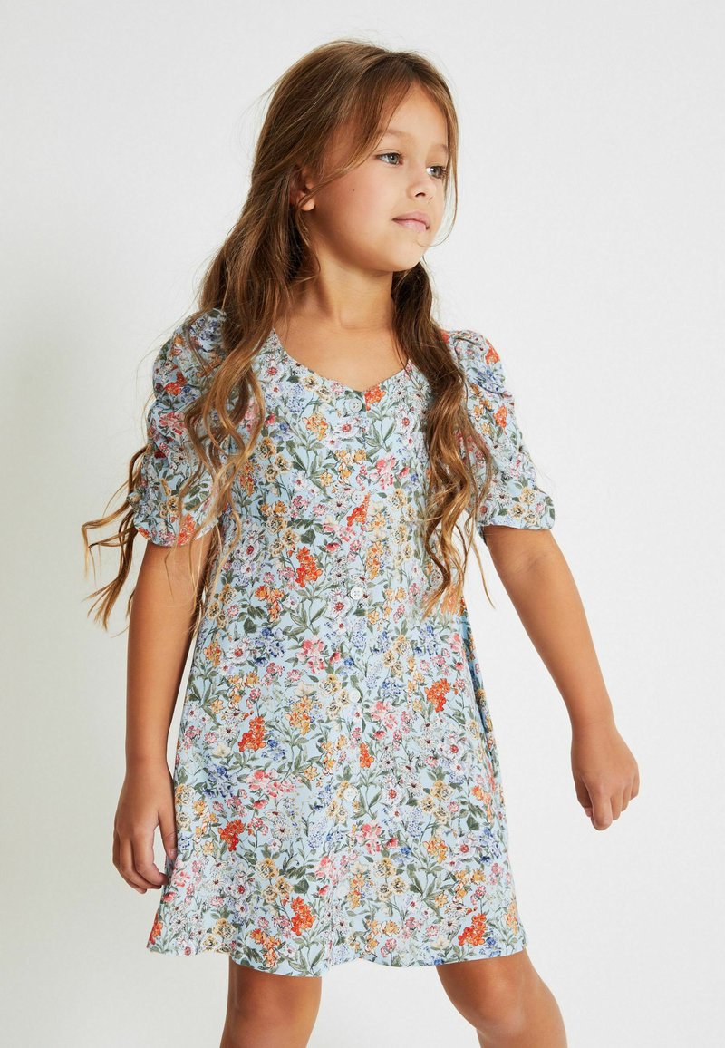 Next SHIRRED SLEEVE - Freizeitkleid - blue/blau - Zalando.ch