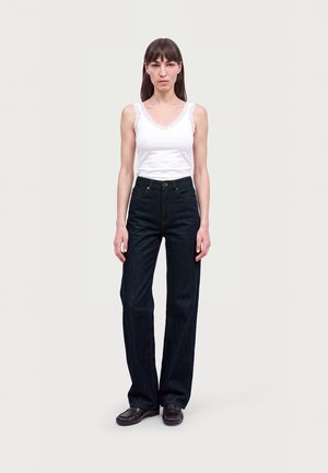 Vero Moda Tall, VMTESSA WIDE - Wide leg - dark blue denim detail:rinse