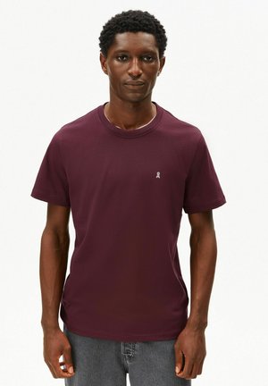 LAARON - T-Shirt basic - dark cranberry