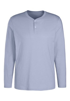 H.I.S, HENLEY - Long sleeved top - hellblau