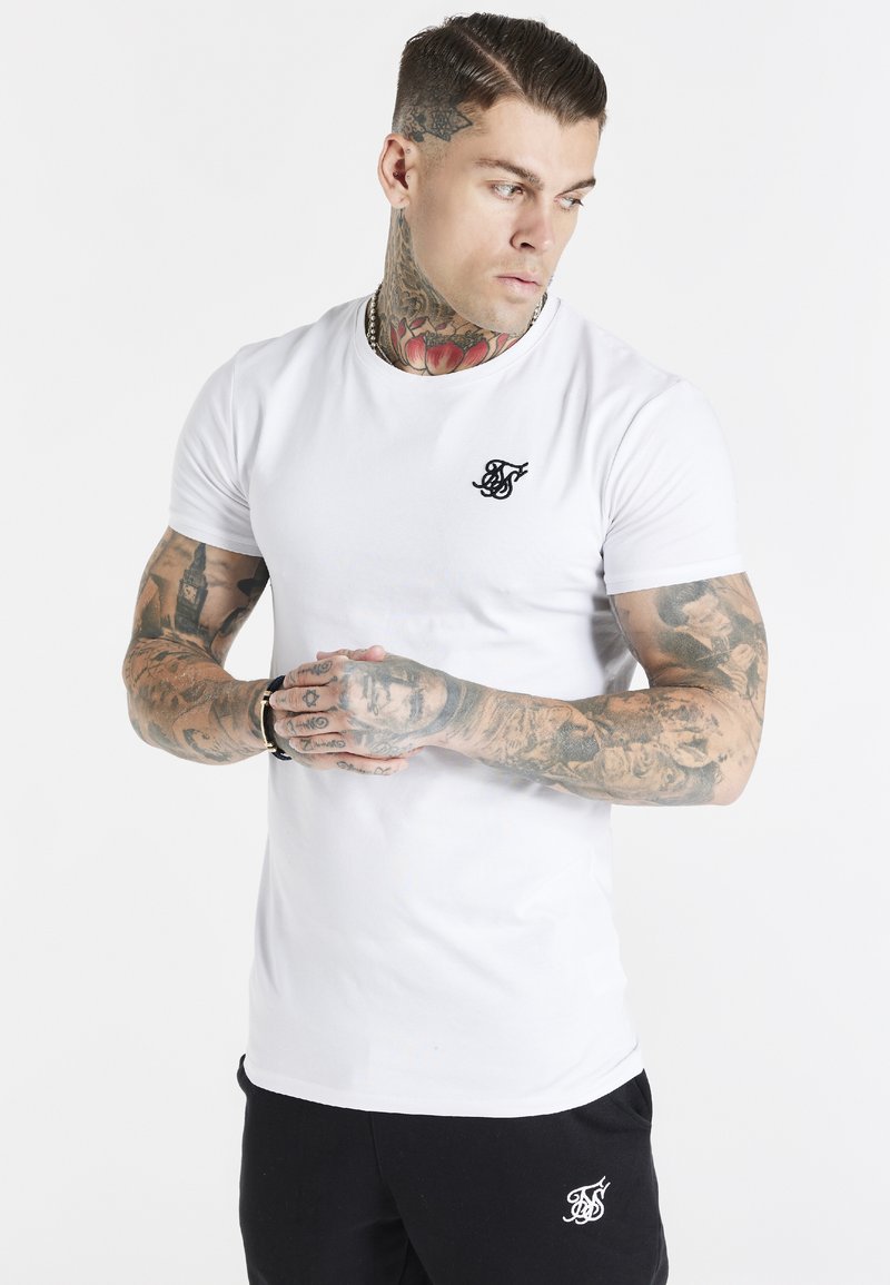 SIKSILK - GYM TEE - T-paita - white, Suurenna