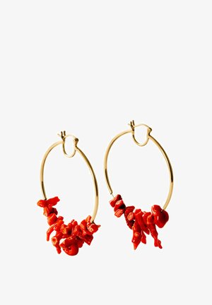 Aristocrazy, DE BAÑADA CON CORALES - Pendientes - gold-colored