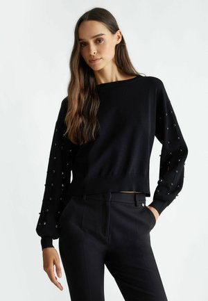 LIU JO WITH GEMSTONES - Maglione - black