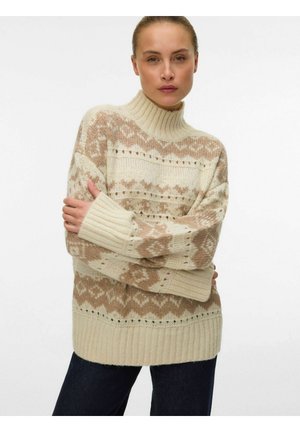 VMAMPLE  HIGH NECK PULLOVER BOO - Džemperis - birch