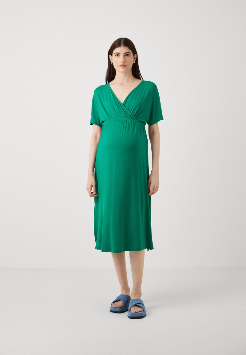 ONLY MATERNITY OLMAMAZE ALL IN ONE NURSING DRESS - Haljina od žerseja - verdant green