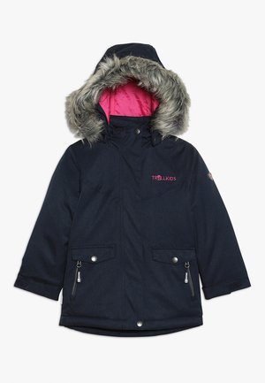 GIRLS OSLO COAT  - Zimní kabát - navy/magenta