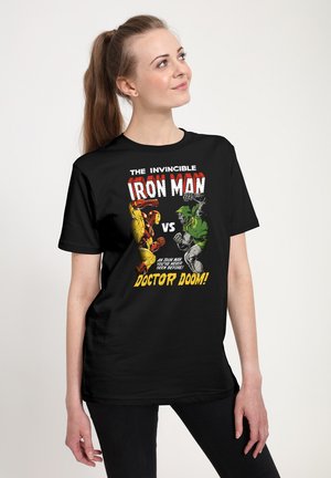 MARVEL COMICS IRON MAN VS DOOM - Print T-shirt - black
