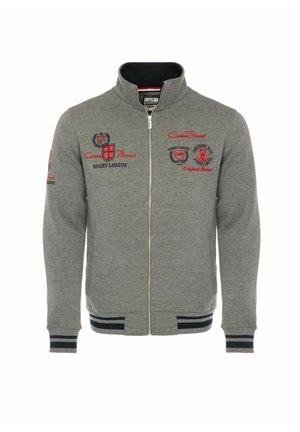 PREMIUM - Zip-up sweatshirt - grau