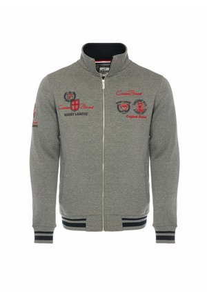 PREMIUM - Sweater met rits - grau