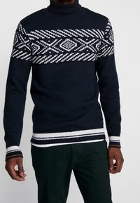 Dstrezzed Stickad tröja - dark blue