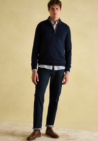 Tom Joule REGULAR FIT - HILLSIDE QUARTER ZIP - Džemperis - navy blue