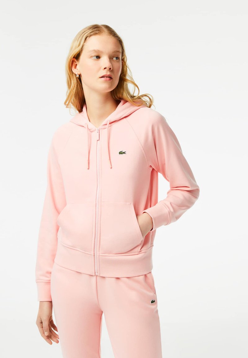 Lacoste Sport - HOODIE - Zip-up sweatshirt - cherry tree, Enlarge