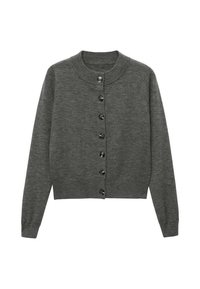 Mango Strickjacke mottled dark grey/dunkelgrau-meliert