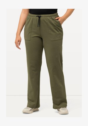 Pantaloni Jogging Donna Ulla Popken Con Piping Colorato E Gamba Dritta