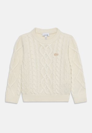 Lacoste, CABLE SWEATER - Πουλόβερ - farine