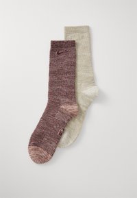 UNISEX 2 PACK - Sokid - desert khaki/urgundy crush