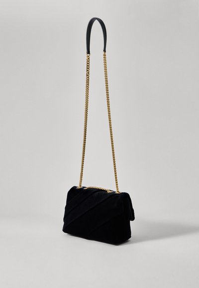 Tory Burch KIRA DRAPED SMALL CONVERTIBLE SHOULDER BAG - Skuldertasker - black