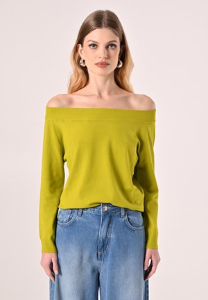 SCHIFFER - Maglione - olive green plain
