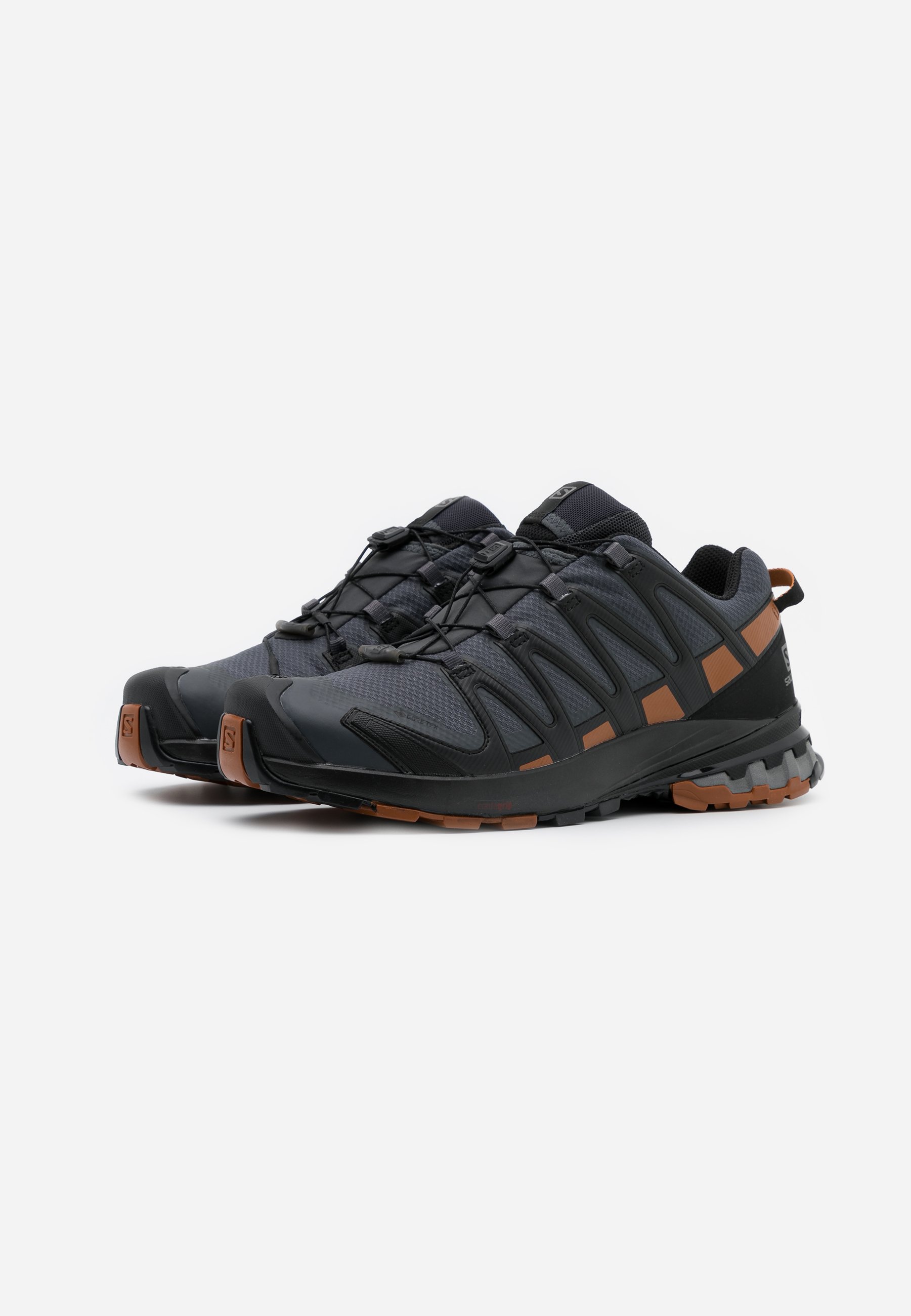 Salomon XA PRO 3D V8 GTX - Trail running shoes - ebony/caramel cafe/black/ black - Zalando.de