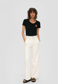 s.Oliver SLIM-FIT - T-Shirt basic - schwarz