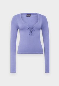 KNOCKOUT BABY - Tops ar garām piedurknēm - light blue