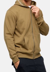 INDICODE JEANS Felpa con zip - mottled light green
